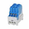 Blok pro rozdělení fází UVB 100 N, 1pól., 101A, AL/CU, 1000V, modrý, na DIN 1003203 eleman