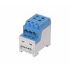 Blok pro rozdělení fází UVB 200 N, 1pól., 200A, 1000V, modrý, na DIN 1006065 eleman