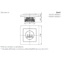 Zoni® zásuvka jednonásobná s clonkami a ochranou před přepětím 6699T-A06657 237 matná černá ABB