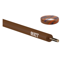 Drát CY, H07V-U  2,5 hnědý pevný vodič instalační měděný