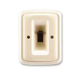 Tango® sporáková kombinace, spínač trojpólový s krytem a krabicí 3425A-0344 C slonová kost ABB