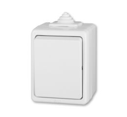 Praktik vypínač č.6 schodišťový, krytí IP44 3553-06929 B bílá ABB
