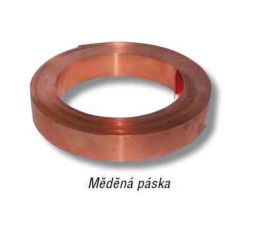 Páska zemnící ZS 16  CU měděná, délka 0,5m