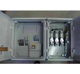 Elektroměrový pilíř ES212+100/NKE8P-C s přípojkovou skříní DCK