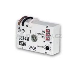 Spínač CS3-4M časový pro regulaci multifunkční 1s-1200 minut, umístění pod vypínač