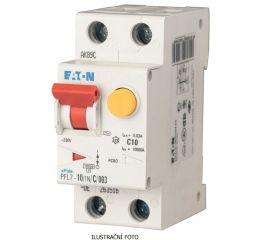 Proudový chránič s jističem 10A, PFL7-10/1N/C/003-A  30mA A dvoupólový Eaton 263517