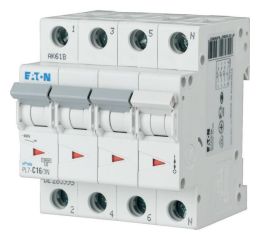 Jistič   16A,  PL7-16/3N/D (10kA) Eaton