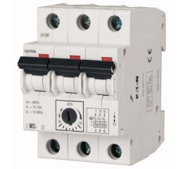 Z-MS-0,16/3 (0,1A - 0,16A) motorový spouštěč 3pólový, jističový typ