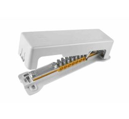 Svorkovnice ekvipotenciální POT 25/16, krytá, 2-řadá, přip. 30x4mm, 7x6-25mm2 /2020301 100