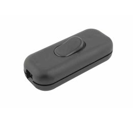 Vypínač plastový (300/1/V/P) – černý, 1pól. 1000257 eleman