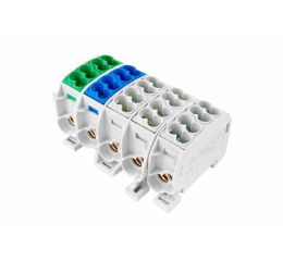 Svorkovnice rozbočovací HLAK 25//5 C 3LNPE, 152A, 5pól., CU, IP20, 3xŠ/M/Z, na DIN 1002990 eleman