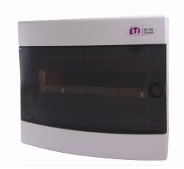 Rozvodnice 12-modulů na omítku (1x12M) DIDO-E ECT12PT průhledná dvířka IP40 ETI 001101001