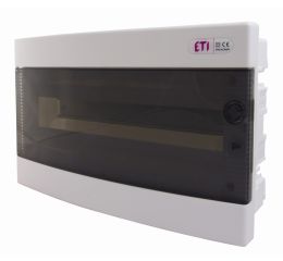 Rozvodnice 18-modulů pod omítku (1x18M) DIDO-E ECM18PT průhledná dvířka IP40 ETI 001101018