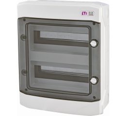 Rozvodnice 24-modulů na omítku (2x12M) DIDO ECH24PT průhledná dvířka IP65 ETI 001101063