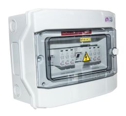 Kompletní rozvodnice DC na povrch 18-modulů IP65 pro FVE, RFVE-DC2-2-T12S 2 stringy ETI 001105402S