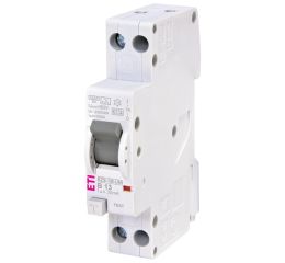 Proudový chránič s jističem 13A, KZS-1M UNI 1p+N A B13/0.03 6kA 30mA A ETI 002176023
