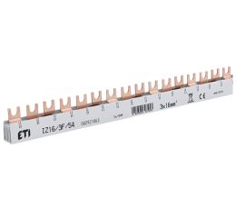 Propojovací lišta izolovaná 3fázová 16mm2 100cm IZ16/3F/54 ETI 002921063