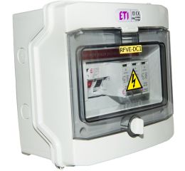 Kompletní rozvodnice DC na povrch IP65 pro FVE, RFVE-DC1-1-T12 1 string, ETI 001105400