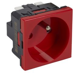 Mosaic zásuvka 2P+T 2M červená Legrand 077141