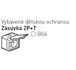 Forix zásuvka 2P+T bílá 782375 vodotěsná Legrand