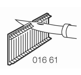 Záslepka typ 1660 modulová do rozvodnic Legrand
