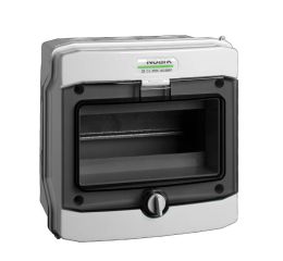 Rozvodnice  8-modulů na omítku 1x8M IP65 PHS 8T plastové průhledné dveře Noark 101493