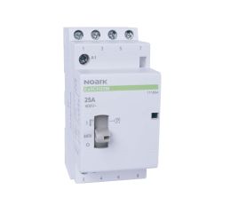 Instalační stykač 25A Ex9CH25M 40 EU 4NO 230V AC s manuálním ovládáním Noark 111654