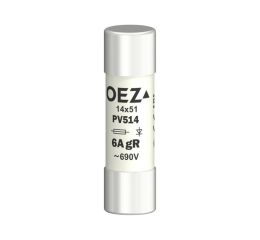 Pojistka válcová 6A PV514 gR 14x51mm OEZ:08660