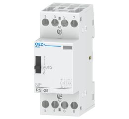 Instalační stykač 25A RSI-25-40-A230-M 4NO 230V AC s manuálním ovládáním OEZ:36645