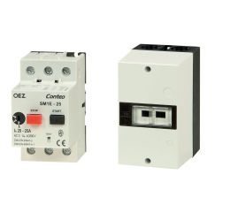 Motorový spouštěč  1,6-2,5 Ampér SM1E 2,5 tlačítkový typ ve skříni IP55 OEZ