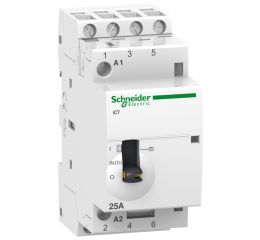 Instalační stykač 25A Acti9 ICT 4NO 230V s manuálním ovládáním Schneider Electric A9C21834