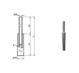 Jímací tyč s rovným koncem JR 1,5 18/10t AlMgSi délka 1,5m Tremis VN3095