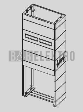 Pilířový podstavec PP2/NL-250 pro elektroměrovou skříň ER212, 47x121x25cm DCK 564200121