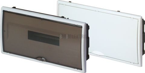 Rozvodnice 18-modulů pod omítku 1x18M RZG-Z-1S18 plastové neprůhledné dveře OEZ:40556