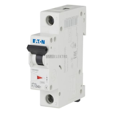 Jistič   40A,  PL7-40/1/D  (10kA) Eaton 262720