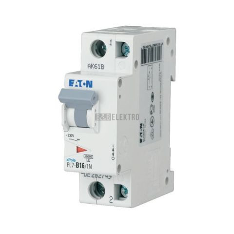 Jistič   16A,  PL7-16/1N/B (10kA) Eaton 262740