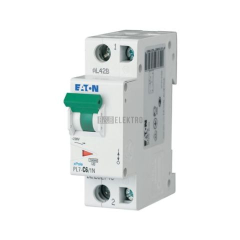 Jistič    6A,  PL7- 6/1N/C (10kA) Eaton 262746