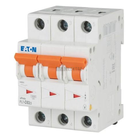 Jistič   63A,  PL7-63/3/C  (10kA) Eaton 263415
