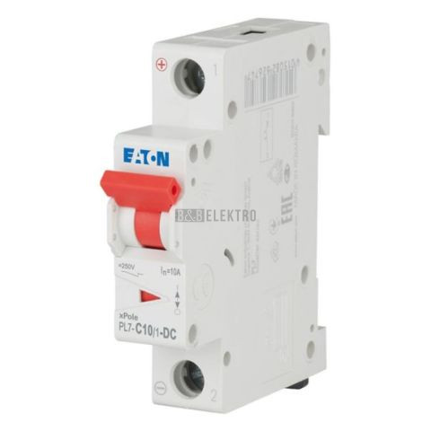 Jistič   10A,  PL7-10/1/C-DC (10kA) Eaton 264887