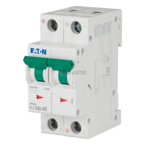 Jistič    6A,  PL7- 6/2/C-DC (10kA) Eaton 264899