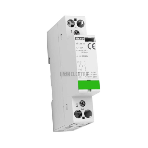 Instalační stykač 1x20A VS120-01 1NC 230V AC/DC Elko EP 2310