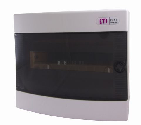 Rozvodnice 12-modulů na omítku (1x12M) DIDO-E ECT12PT průhledná dvířka IP40 ETI 001101001