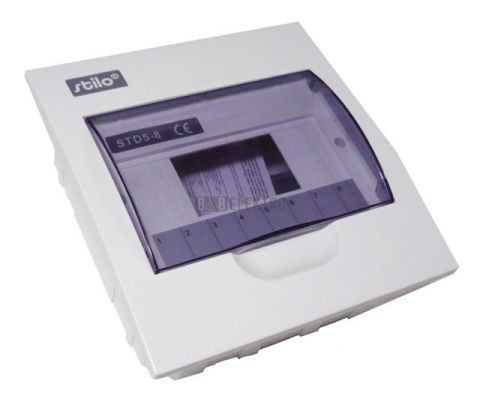 Rozvodnice   8-modulů pod omítku IP30 bílá,průhledná dvířka STI607-8 stilo